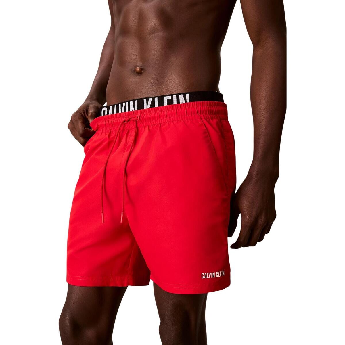 Calvin Klein Jeans  MEDIUM DRAWSTRING BOXER LV00N61015  Červená
