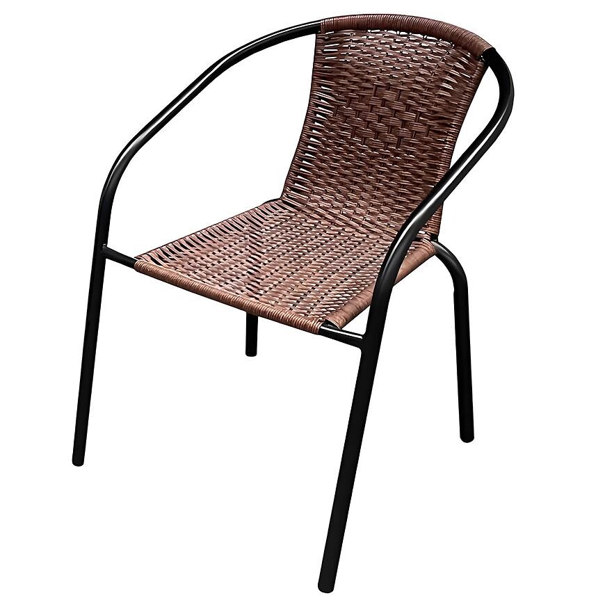 Židle z umělého ratanu Bistro XT1101 hnědá