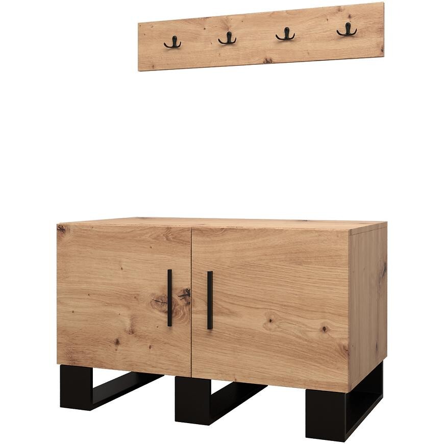 Předsíňová stěna s věšákem Artin dub artisan