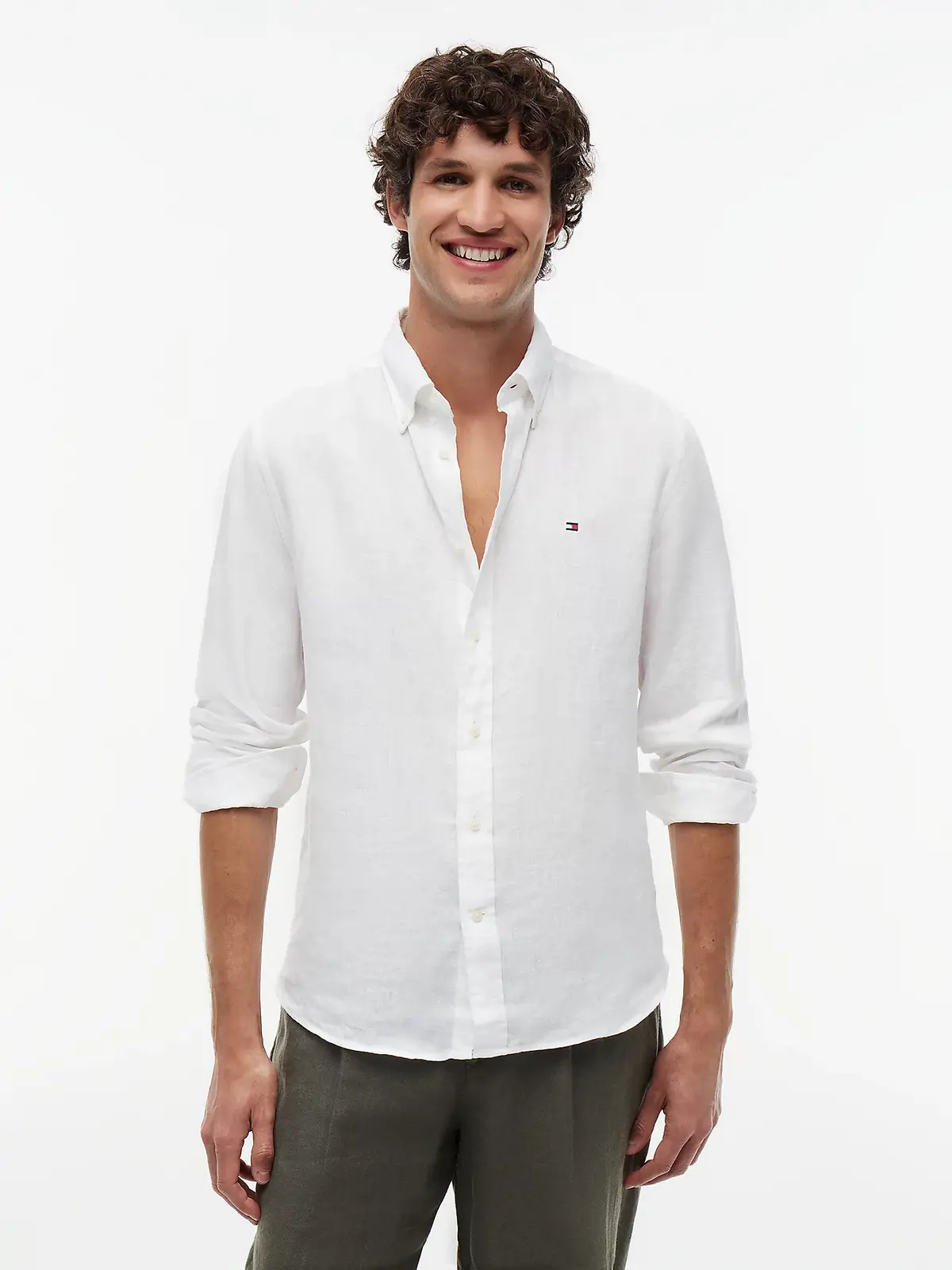 Tommy Hilfiger pánská bílá košile MW0MW41530YBR M