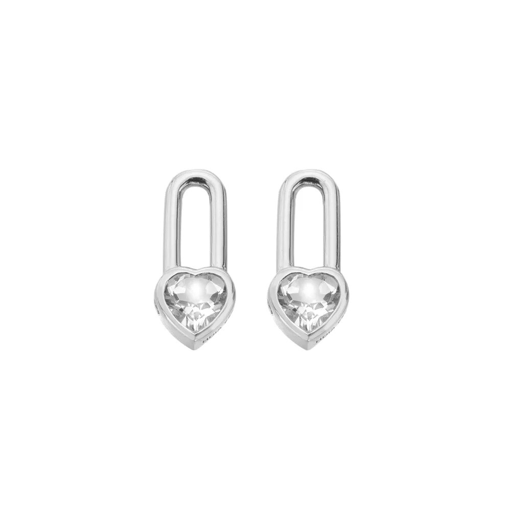 Hot Diamonds Romantické náušnice s diamanty a topazy Solitaire DE879