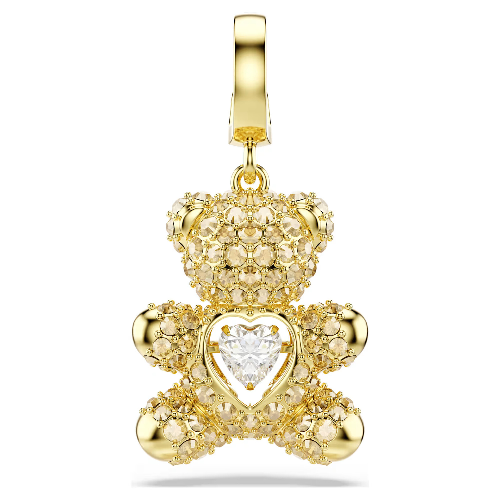 Swarovski Pozlacený přívěsek Medvídek s krystaly Idyllia 5743147