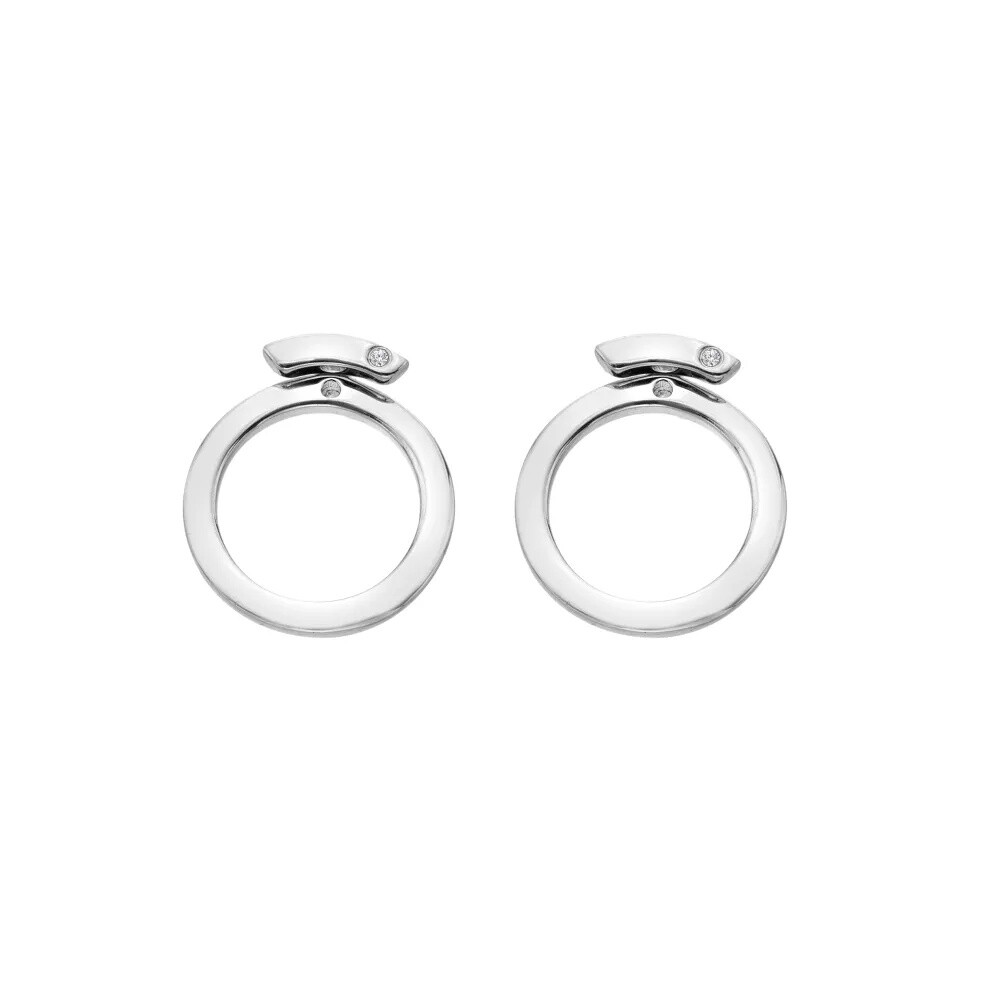 Hot Diamonds Designové stříbrné náušnice Paired DE886