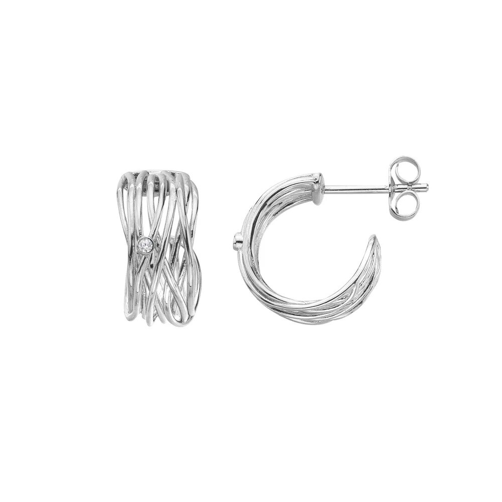Hot Diamonds Okouzlující stříbrné náušnice String DE895