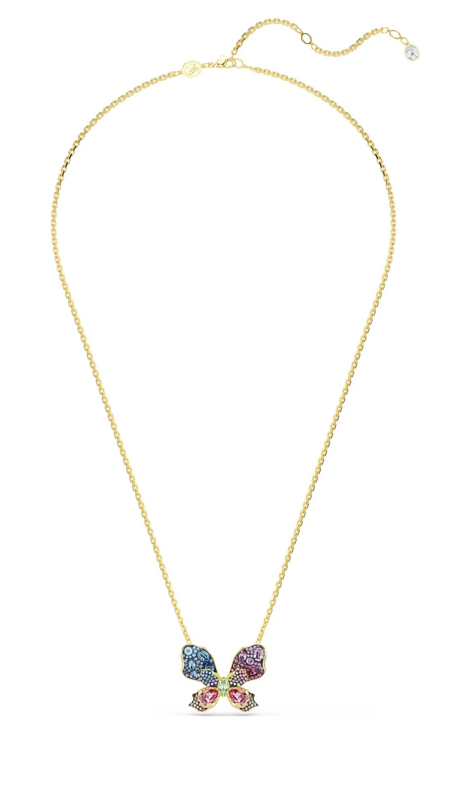 Swarovski Pozlacená sada šperků Motýl Idyllia 5709951 (náhrdelník, brož)