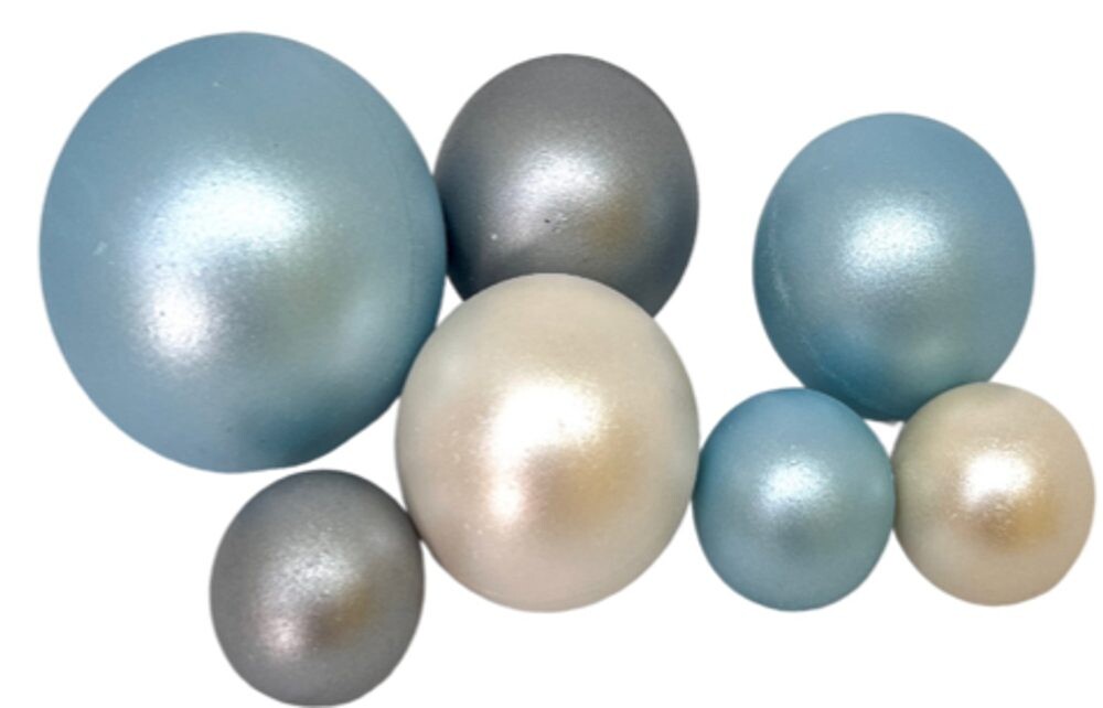 Čokoládové koule Modro-bílo-stříbrné - K-Decor