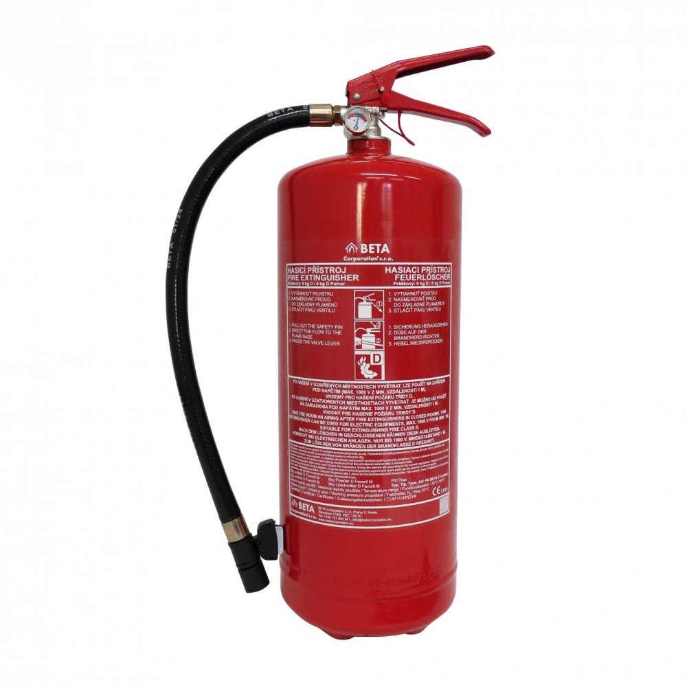 Speciální práškový HP, 6 kg - třída D, S REVIZÍ Speciální práškový HP, 6 kg - třída D, S REVIZÍ Kód: 27812
