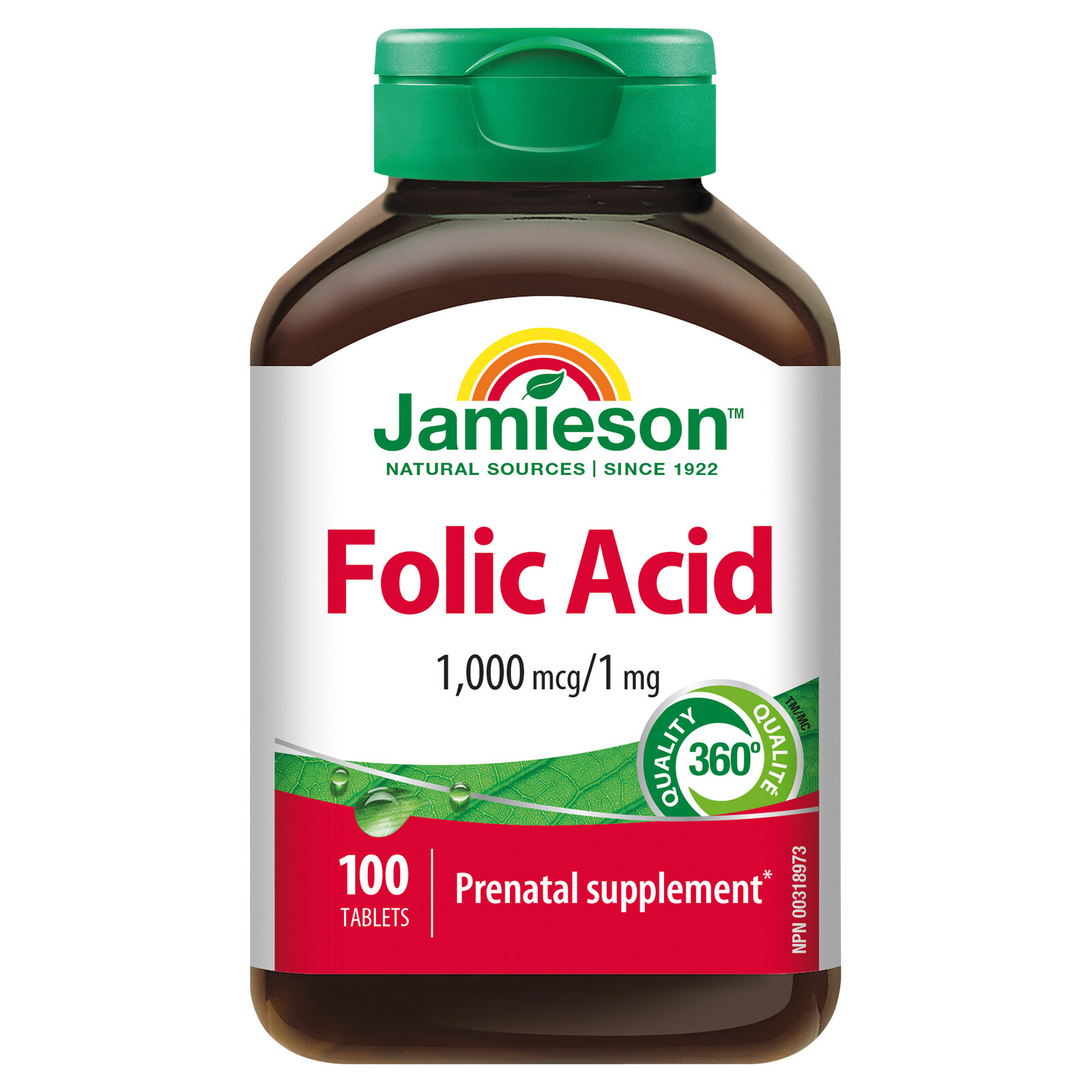 Jamieson Kyselina listová 1000 µg 100 tablet