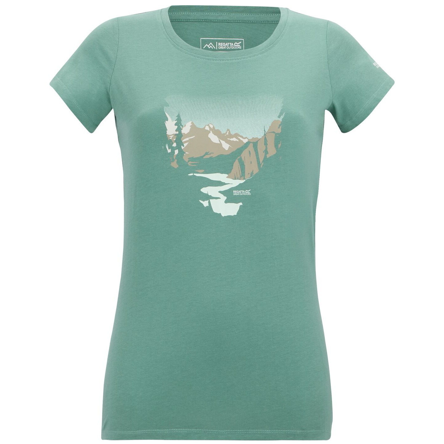 Dámské triko Regatta Women's Breezed Velikost: 5XL / Barva: zelená