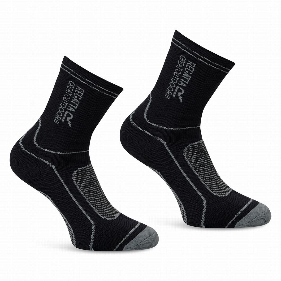 Nepromokavé ponožky Regatta Waterproof Sock Velikost ponožek: 43-47 / Barva: černá/šedá