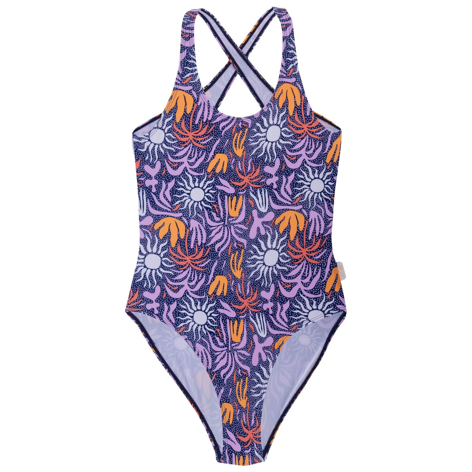Dětské plavky Aquawave Salava Jr - Sunny Print Dětská velikost: 140 / Barva: modrá/bíla