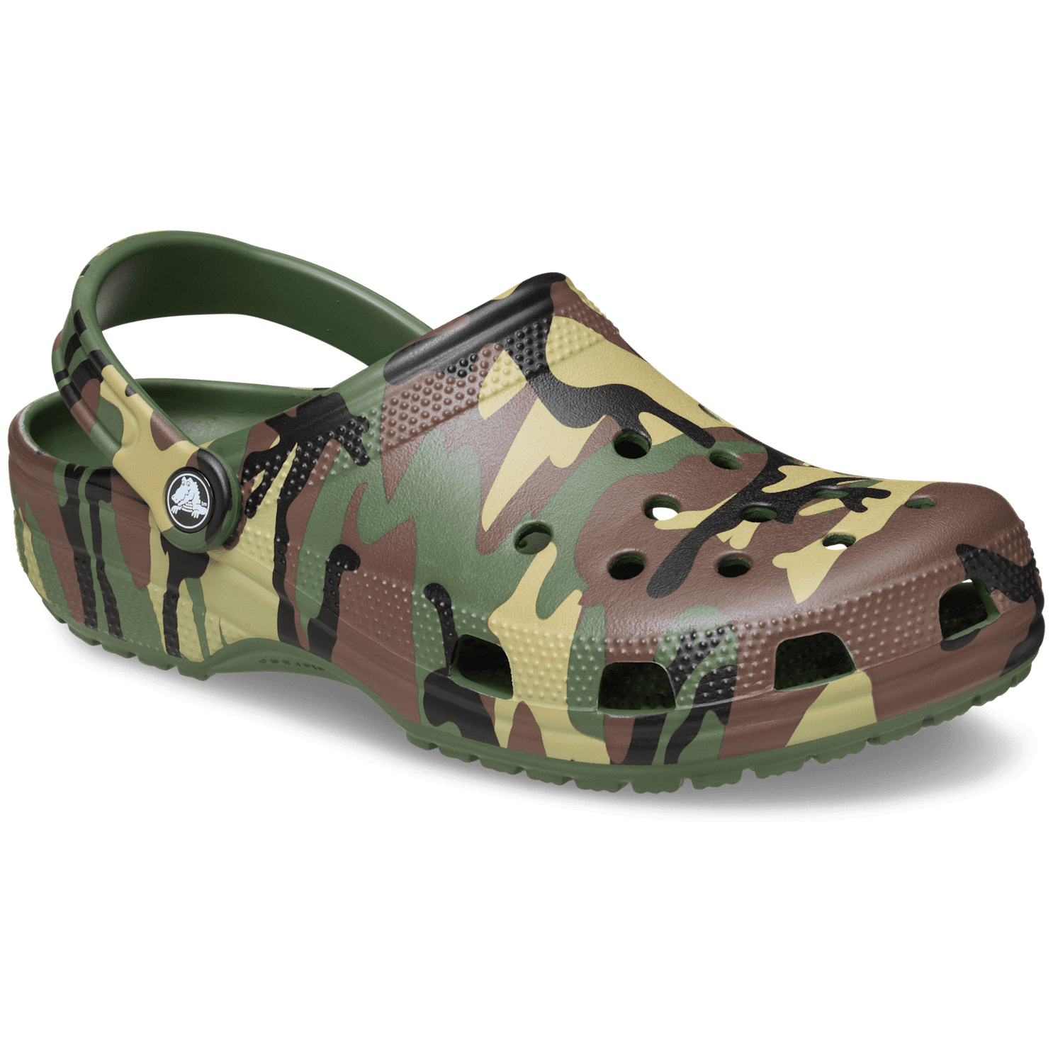 Pantofle Crocs Classic Camouflage Clog Velikost bot (EU): 41-42 / Barva: zelená