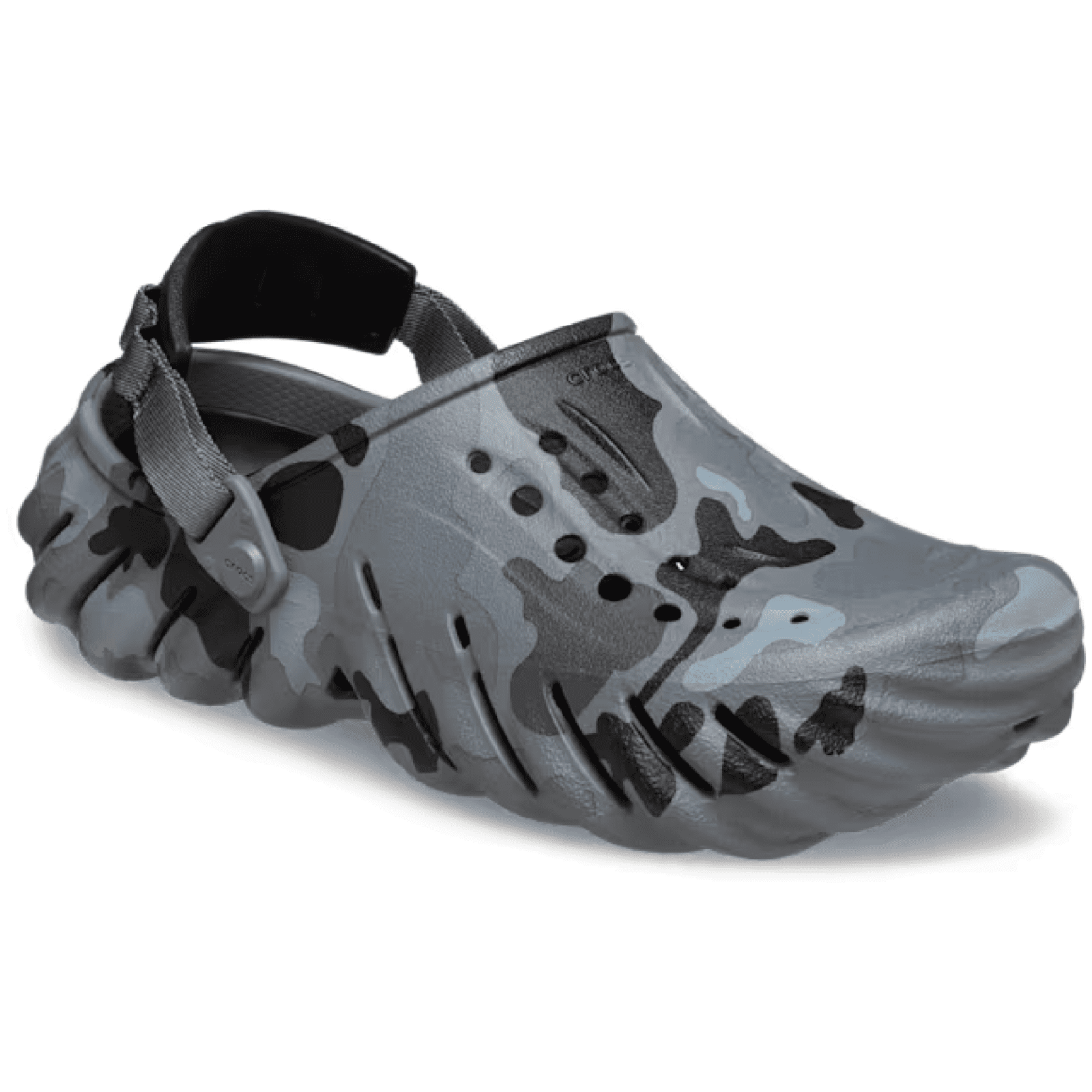 Pantofle Crocs Echo Duck Camo Clog Velikost bot (EU): 39-40 / Barva: šedá/černá