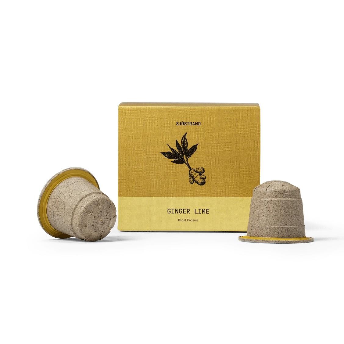 Kapsle do kávovaru BOOST GINGER LIME, sada 10 ks, Sjöstrand