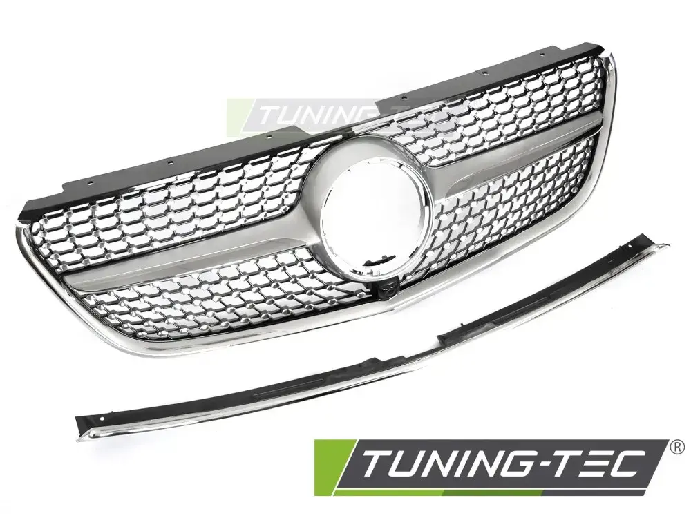 GRILLE DIAMOND SILVER CHROME  fits MERCEDES VITO W447 14-19