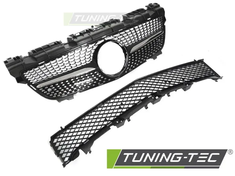 GRILLE DIAMOND BLACK CHROME fits MERCEDES SLK R172 11-15