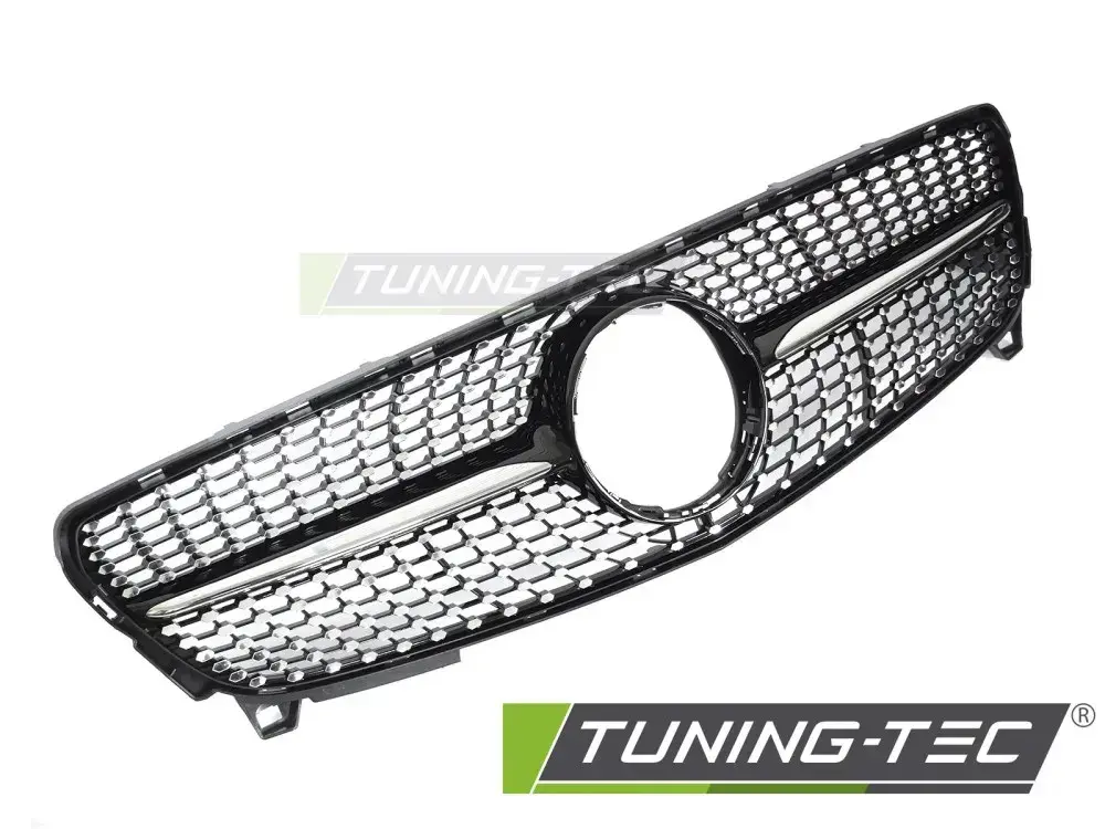 GRILLE DIAMOND BLACK CHROME fits MERCEDES W176 15-18