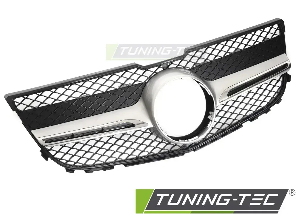GRILLE SPORT SILVER CHROME fits MERCEDES GLK X204 13-15