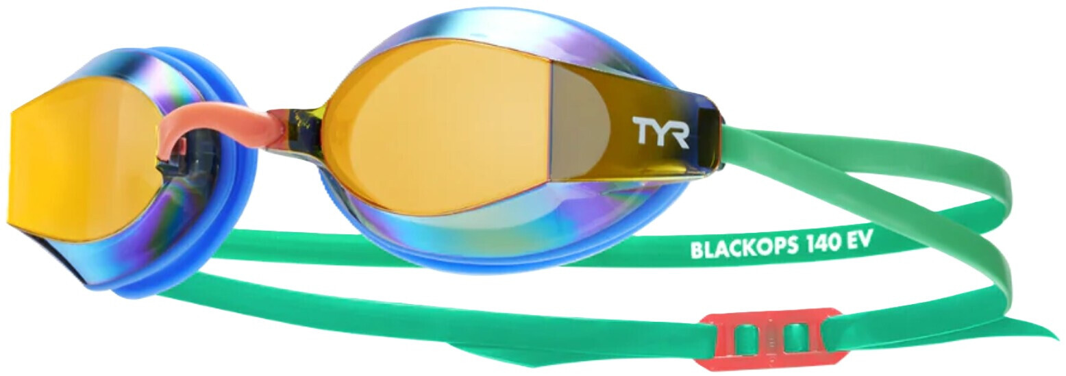 Plavecké brýle Tyr Blackops 140 EV Racing Mirror Zeleno/modrá