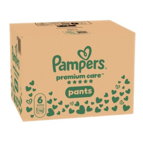 Pampers Premium Care Pants 6 plenkové kalhotky 13-19 kg 72 ks