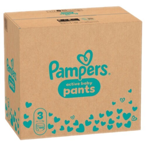 Pampers Active Baby Pants 3 plenkové kalhotky 6-11kg 180ks