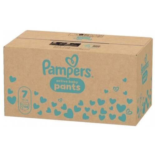 Pampers Active Baby Pants 7 plenkové kalhotky 15 kg+ 108 ks