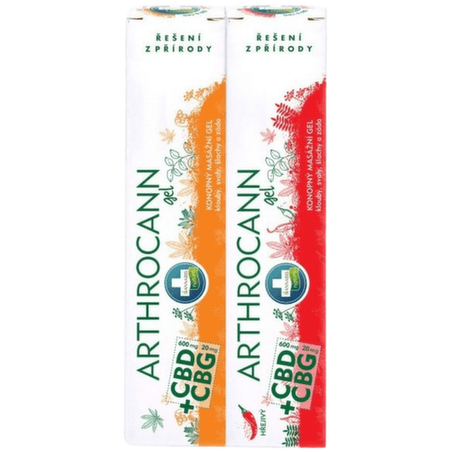 Annabis Arthrocann CBD gel+hřejivý CBD gel 2x75ml