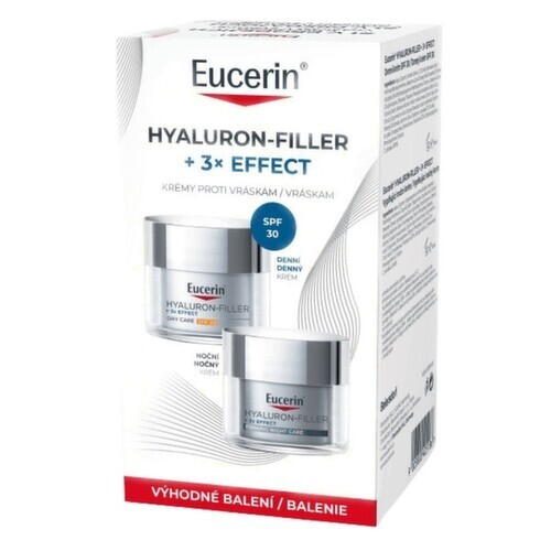 Eucerin Hyaluron-Filler + 3× Effect denní + noční krém