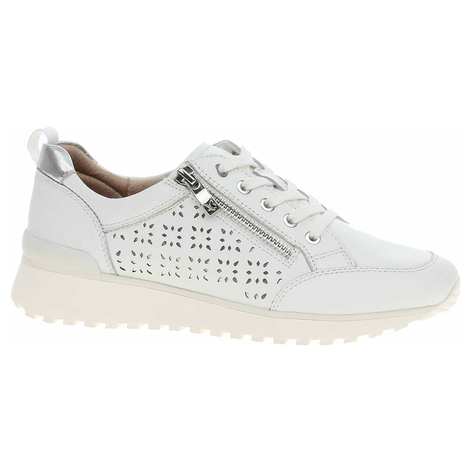 Ecco Dámské polobotky Caprice 9-23501-46 white-silver 23201957