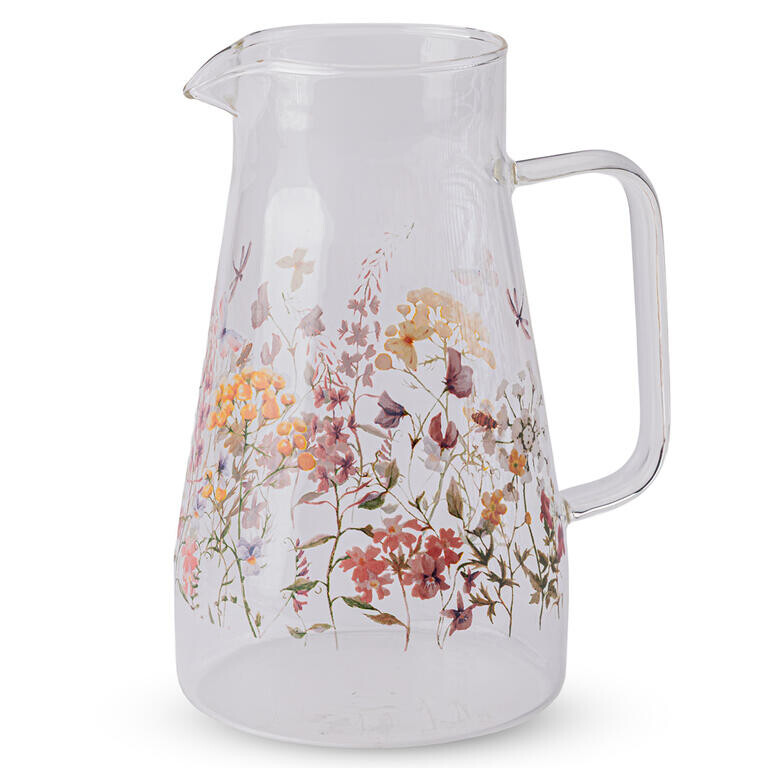 Skleněný džbán KVĚTINOVÁ ROMANCE 1450 ml