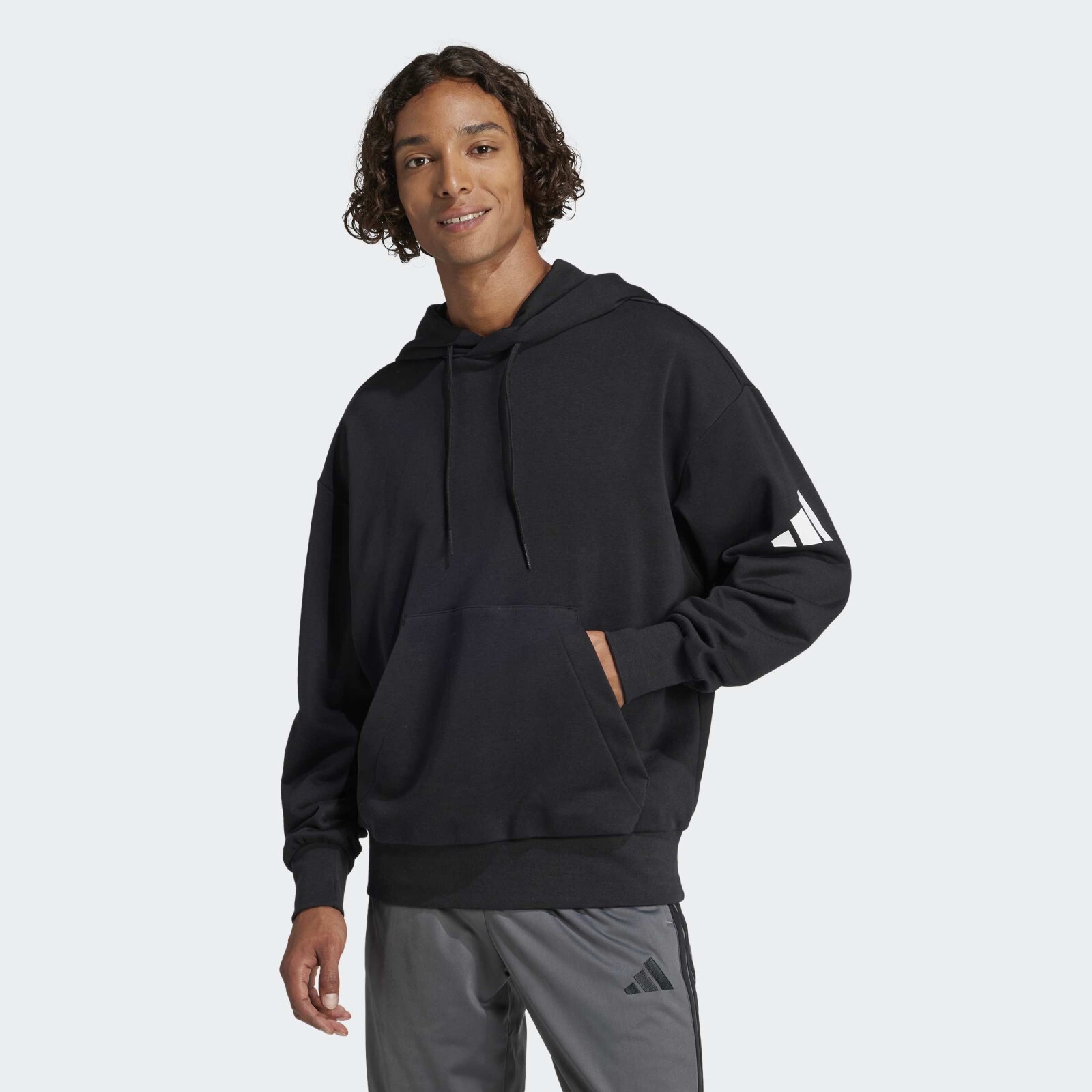 adidas ESSENTIALS LOSE FIT THREE FT HOODIE 2XL