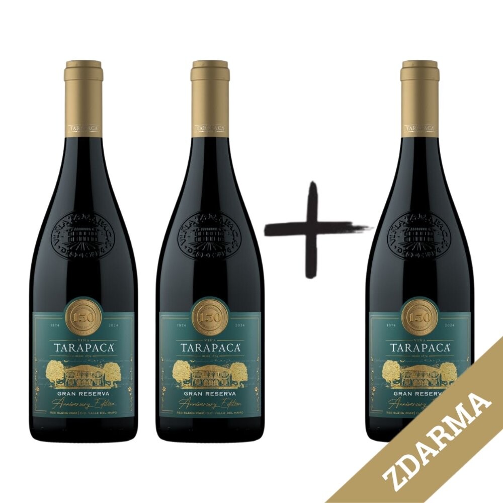 2+1 Tarapacá Gran Reserva Anniversary 150 Edition 0,75l 14% / Rok lahvování 2022