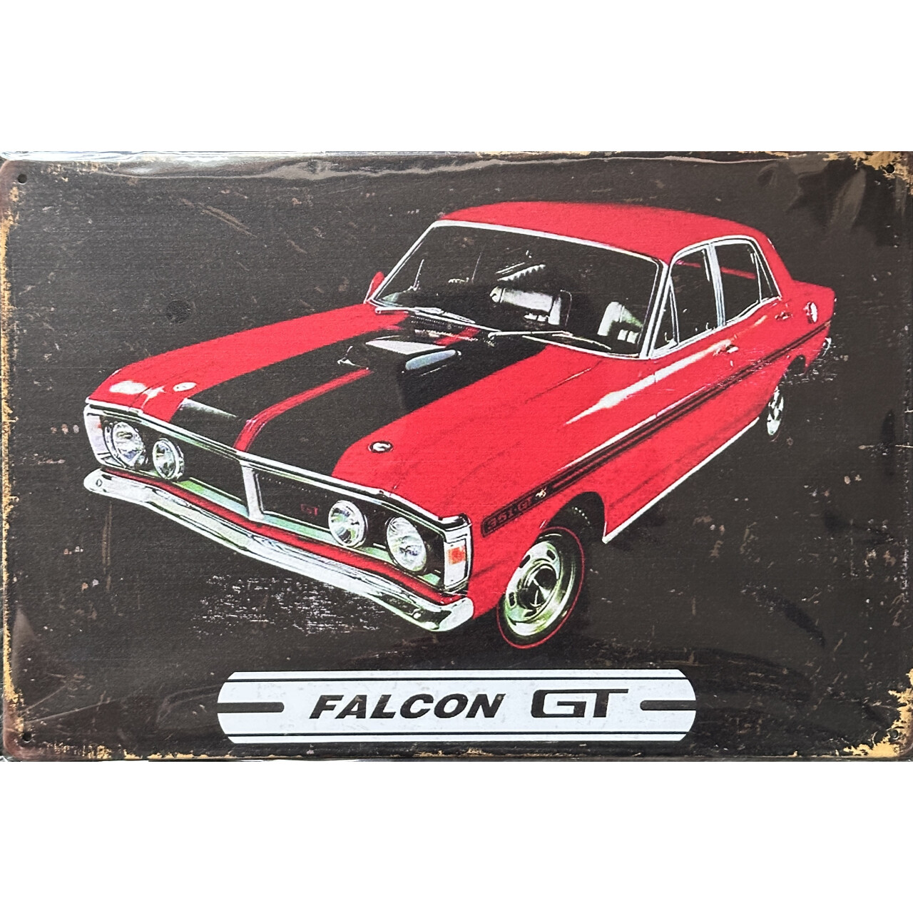 Cedule plechová Legal Life Falcon GT 20x30cm - barevná