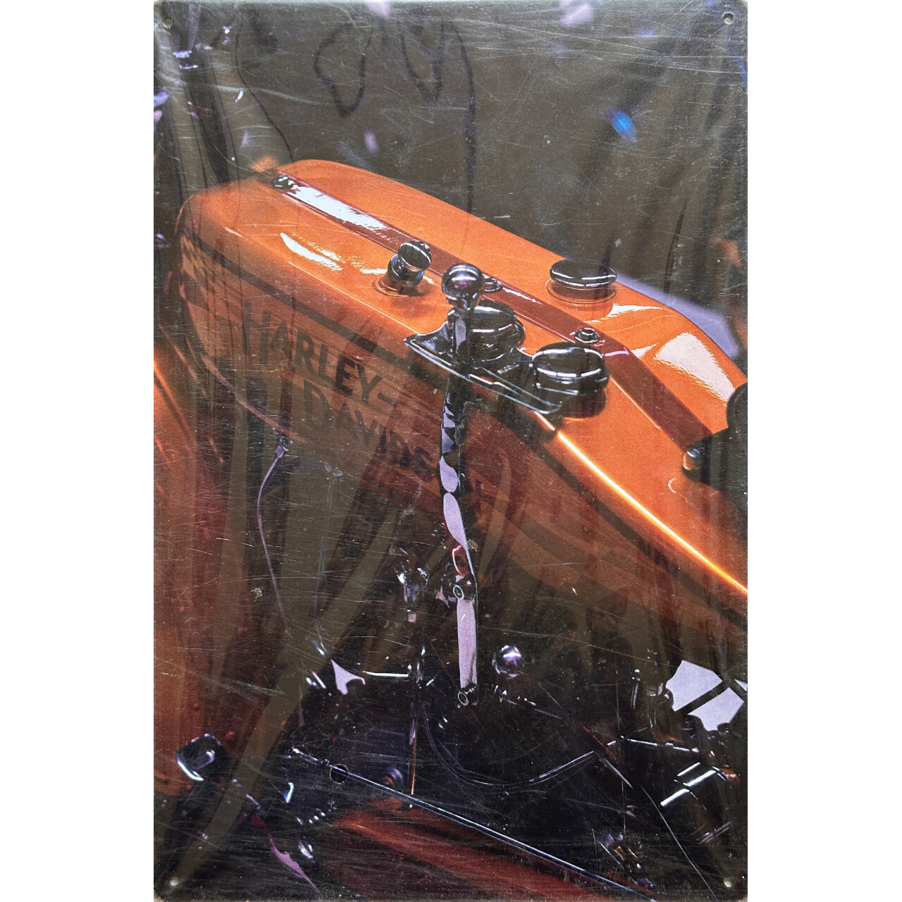 Cedule plechová Legal Life Harley Davidson 30x20cm - barevná