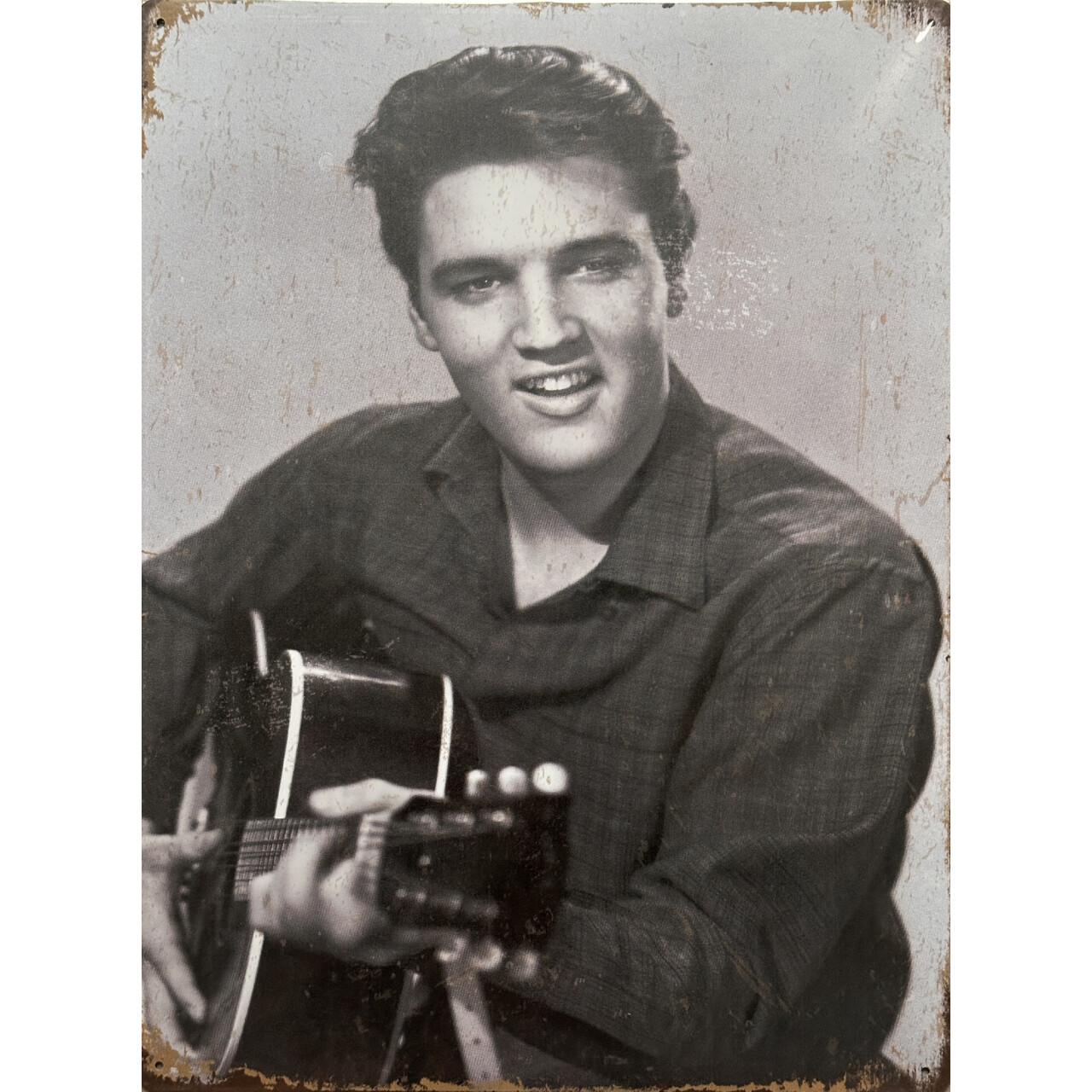 Cedule plechová Legal Life Elvis 40x30cm - barevná