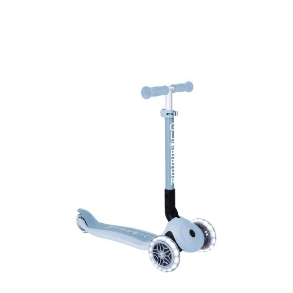 Globber dětská koloběžka Junior Foldable Lights Ecologic Blueberry