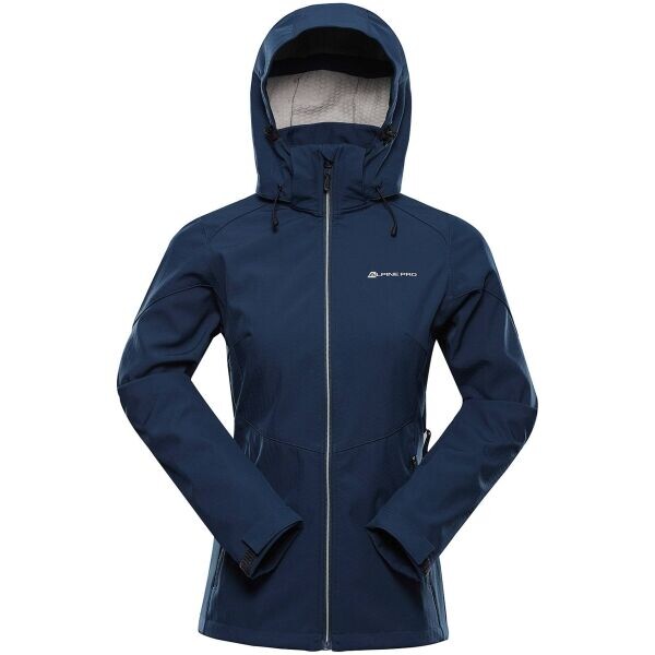 ALPINE PRO HOORA 2 Dámská softshellová bunda s membránou, tmavě modrá, velikost