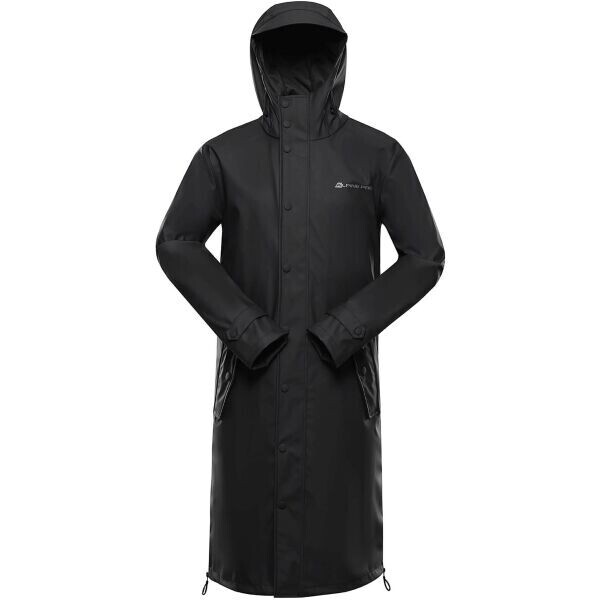 ALPINE PRO REINE Unisex voděodolný kabát, tmavě šedá, velikost