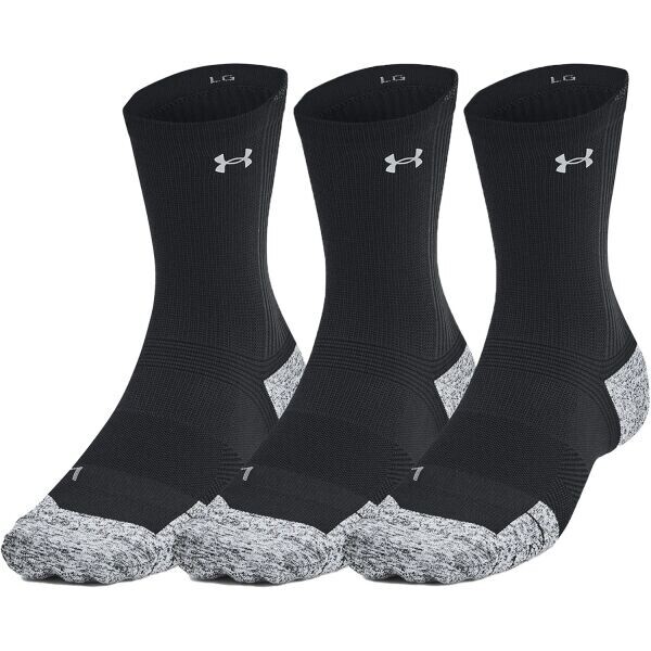 Under Armour RUN CUSHION 3PK Ponožky, černá, velikost L