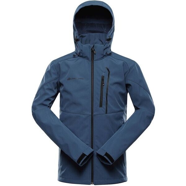 ALPINE PRO HOOR 2 Pánská softshellová bunda s membránou, modrá, velikost