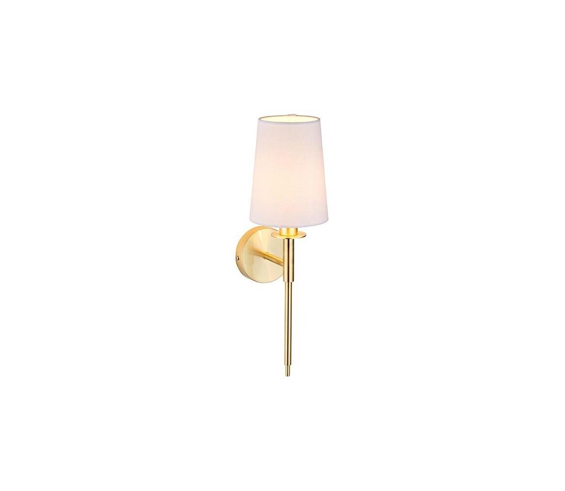 Endon 92955 - Nástěnná lampa 1xE14/6W/230V bílá/zlatá 92955