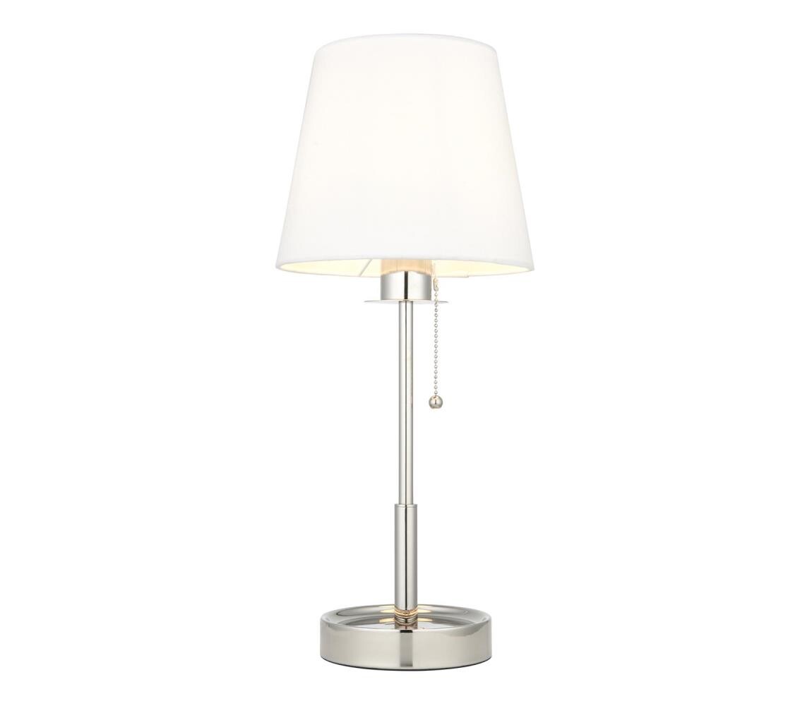 Endon 99596 - Stolní lampa 1xE27/10W/230V bílá/lesklý chrom 99596