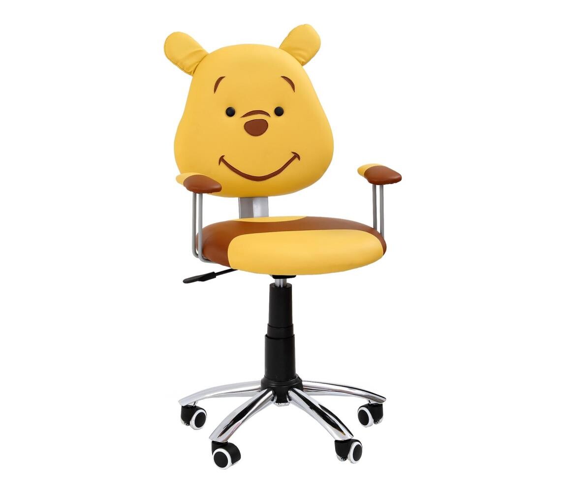Halmar Kancelářská židle TEDDY hnědá/žlutá 5905248123199
