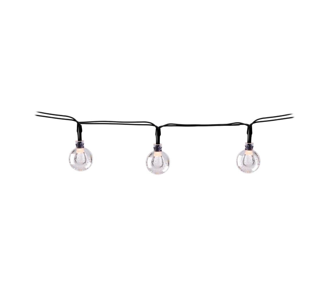 Grundig - LED Solární řetěz 50xLED/8 funkcí 6,9m teplá bílá 600 mAh 8711252261553