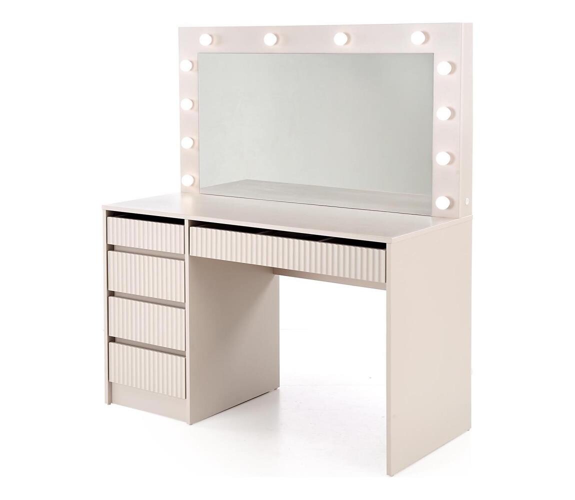 Halmar Toaletní stolek AMORIO 120x55 cm kašmír 5905248137332