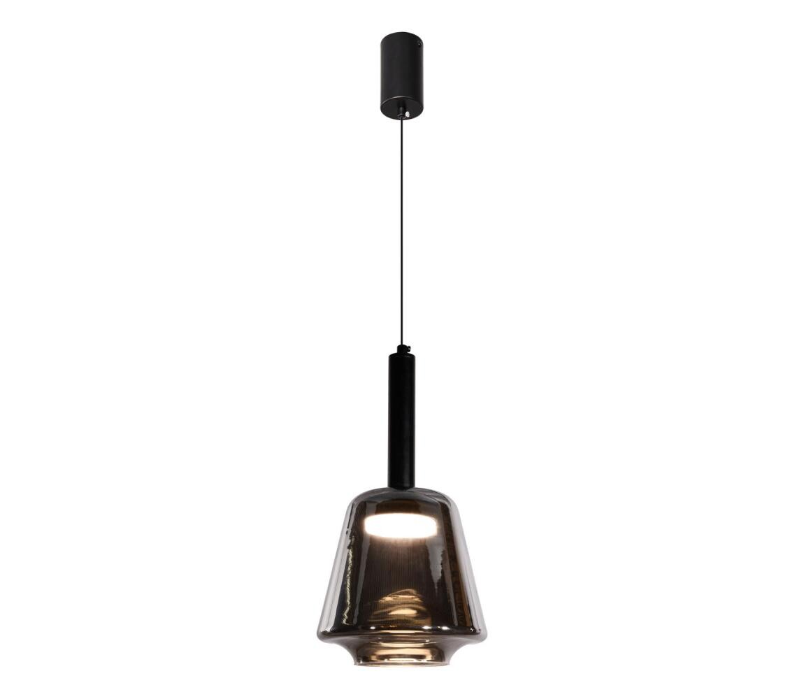 Lustr na lanku BUENO 1xGX53/9W/230V pr. 18 cm kouřová černá 31-50441