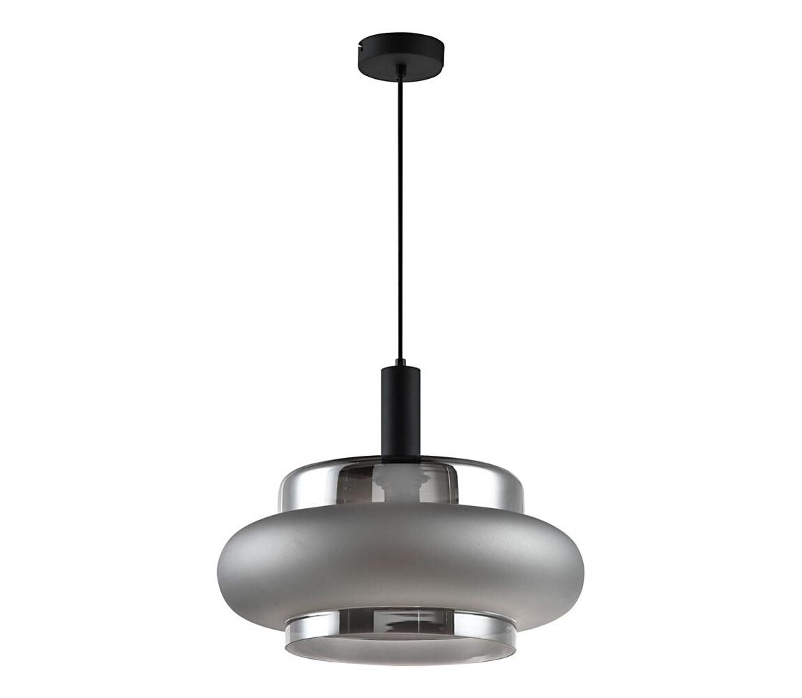 Lustr na lanku BRIZI 1xE27/40W/230V šedá/kouřová 31-51516