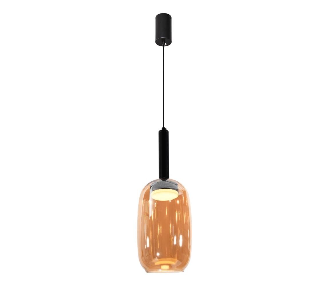 Lustr na lanku BUENO 1xGX53/9W/230V pr. 15 cm kouřová hnědá 31-50458