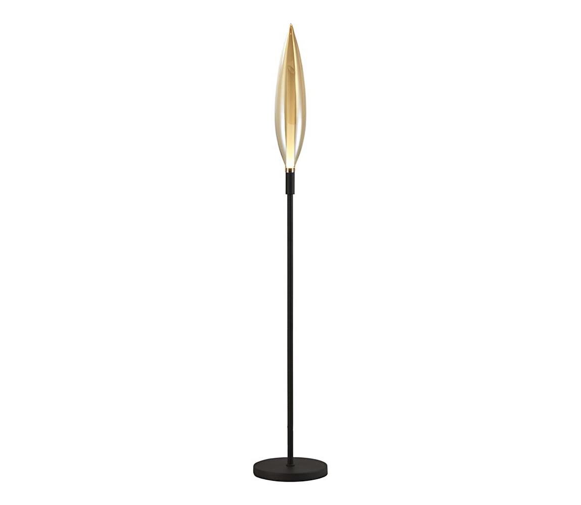 Stojací lampa NORDIC 1xG9/5W/230V černá/kouřová béžová 51-51240