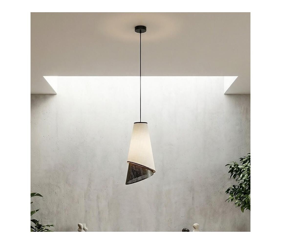 EMIBIG Lustr na lanku MODA 1xE27/15W/230V šedá/černá 1619/1